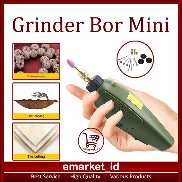 Grinder Bor Mini / Gerinda Listrik Portable / Alat Ukir Grafir Drill