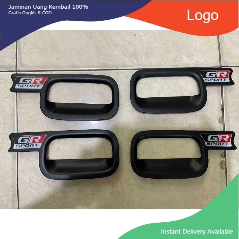 Outer mangkok handle pintu  hitam doff Agya/Ayla lama 2013 - 2022. Tasya_Variasi_Mobil