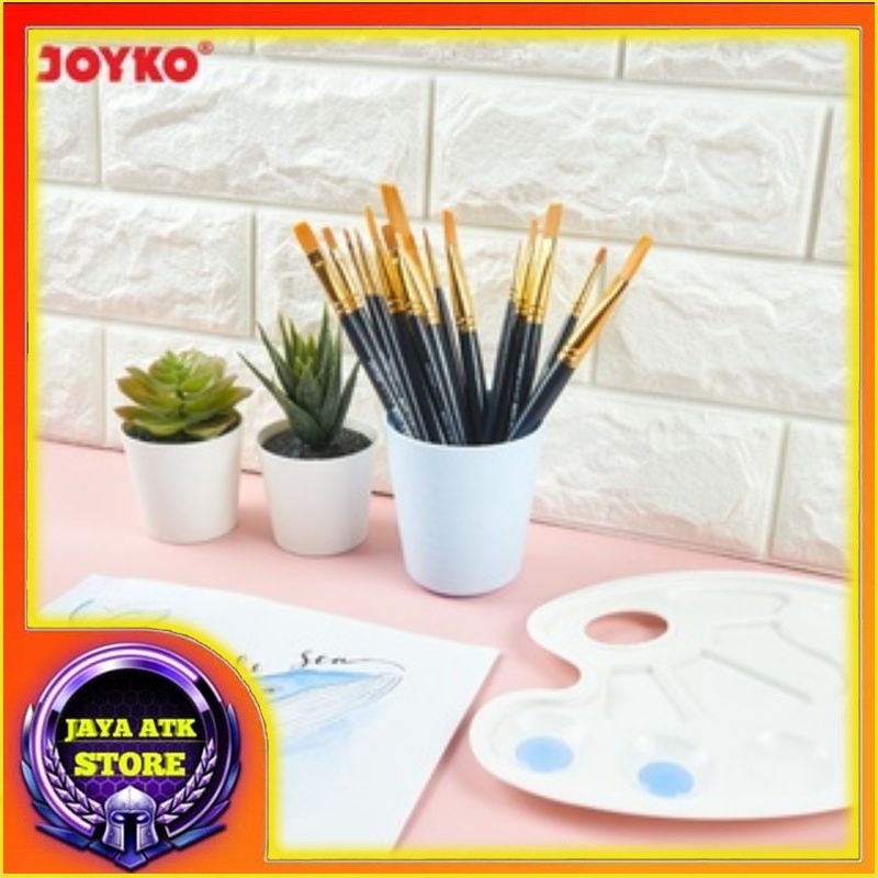 

Kuas Pipih BR-10 No.00 - No.12 Flat Nylon Brush Kuas Cat Air - Minyak - Acrylic 1Pcs