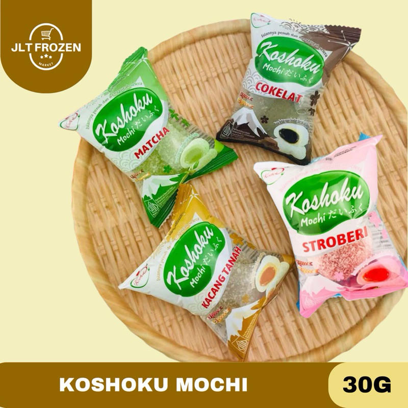 

Koshuka Mochi / Kue Moci Lembut Rasa Matcha / Strawberry / Coklat / Kacang Tanah / mangga / Kustar - 1 PCS isi 30g