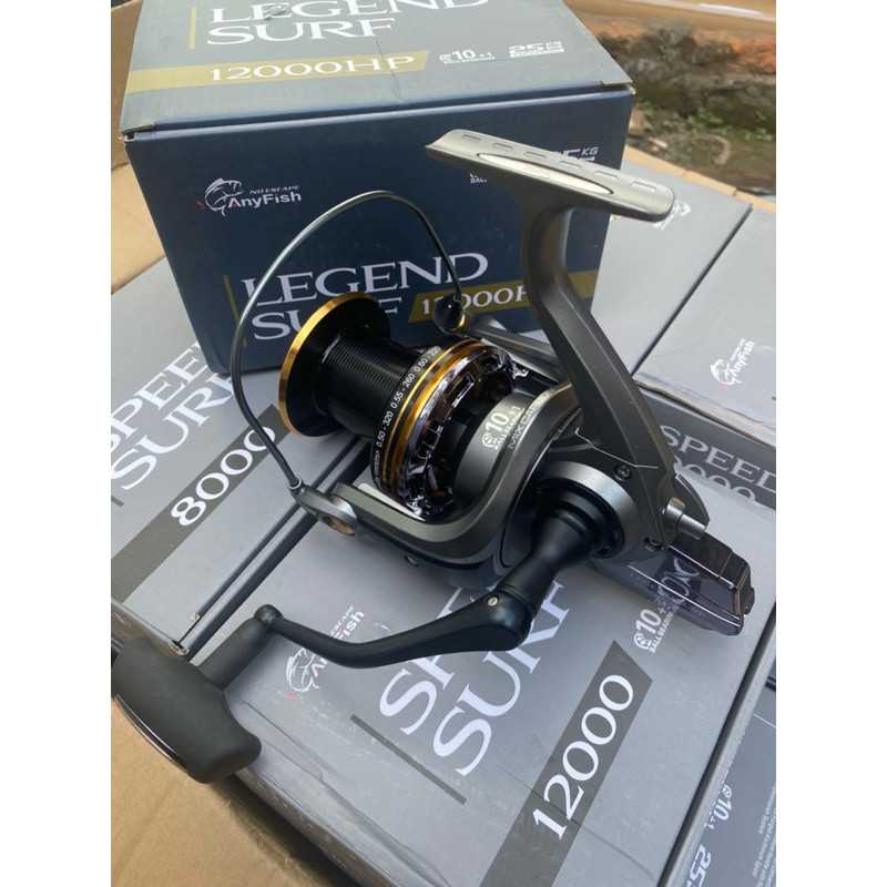 Reel Long Spool Power Handle Anyfish Legend Surf 8000 10000 12000