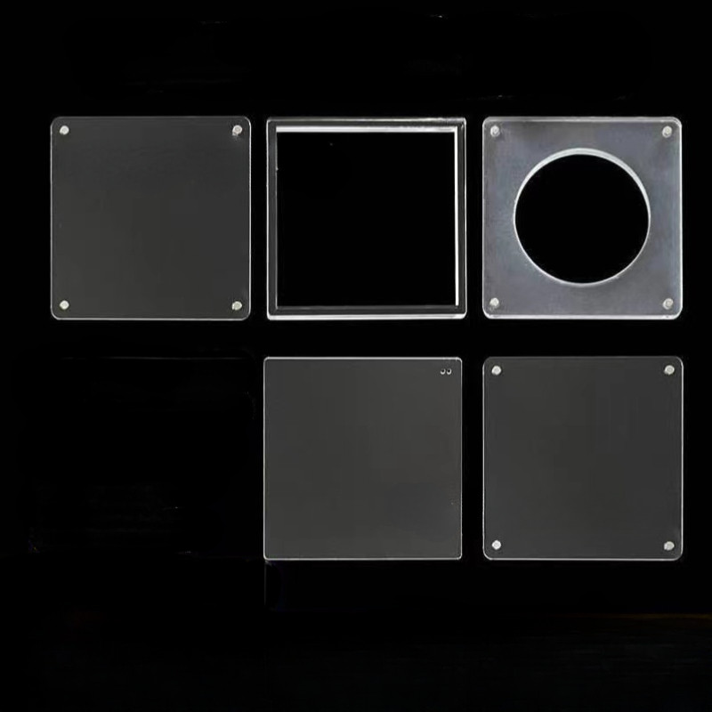 

Acrylic Quicksand Blank Plate, Handmade Guka Brick Material, Square Shap, Flowing Sand Frame, Bar Mold, DIY Shake, 1 Set