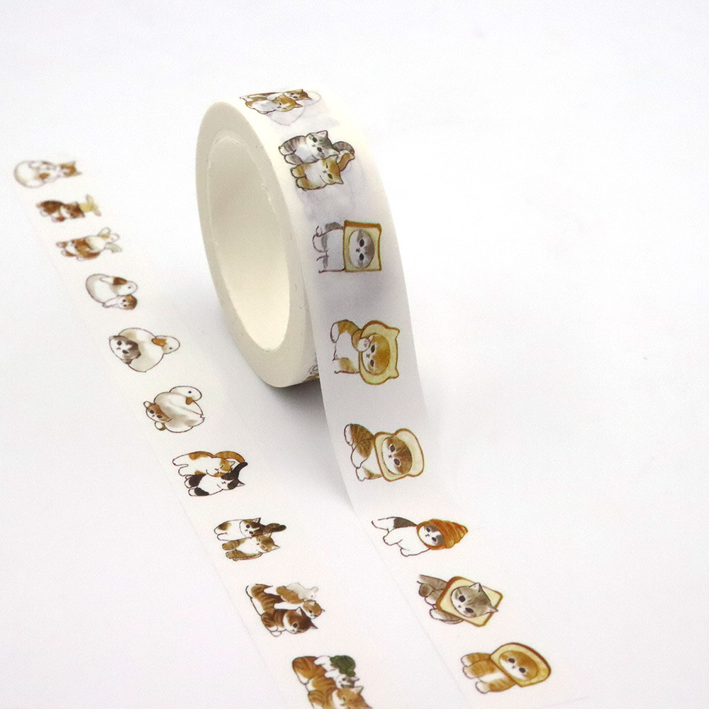 

NEW 1PC 15mm x 10m Cute Cats Washi Tapes Masking Adhesive Washi Tapes office supplies scrapbooking stationary tapes