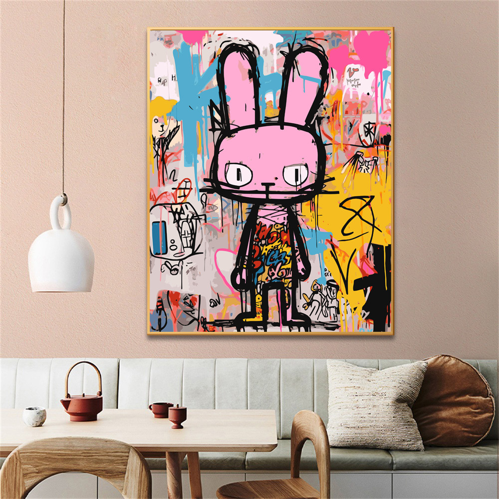 

Painting by Numbers For Adult doodle bunny Dropshipping Canvas Oil Home Decor