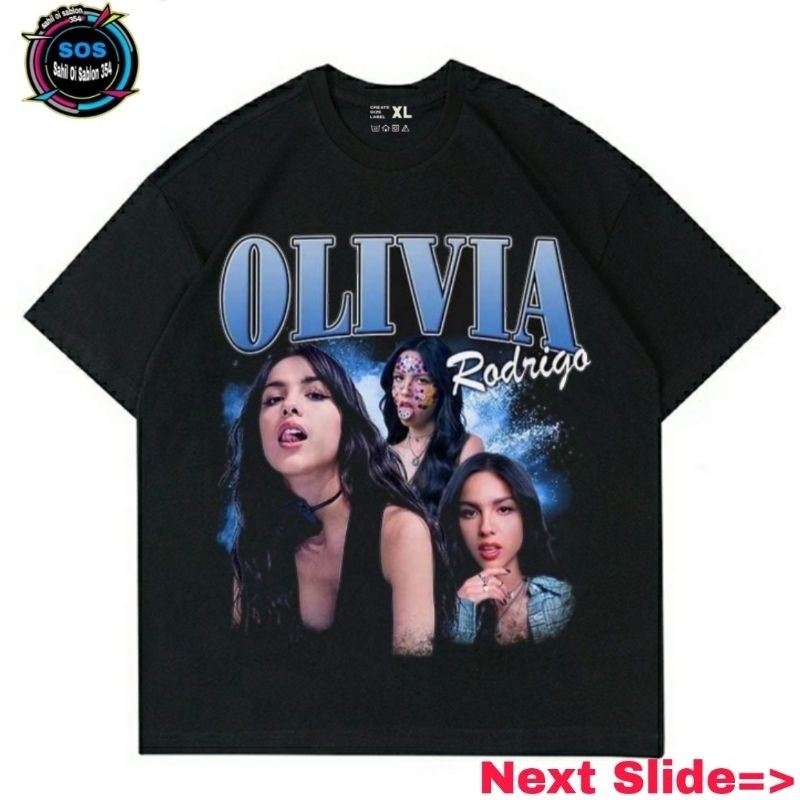 T-SHIRT OLIVIA RODRIGO PENYANYI BAJU KAOS OLIVIA RODRIGO | KAOS PRIA WANITA DEWASA RAP TEE BAJU VINT