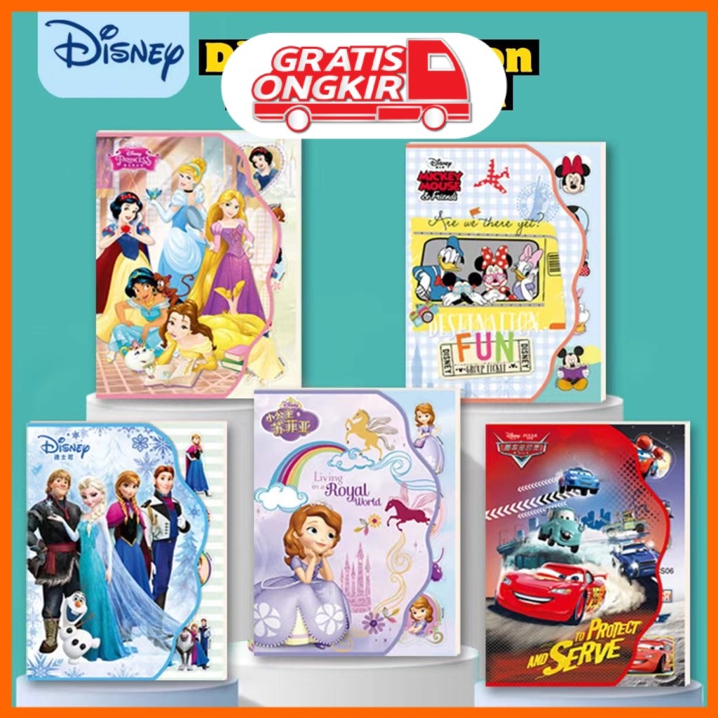 Stiker Buku anak-anak Sticker kids toys princess sofia elsa frozen mickey mouse stiker kecil tempela