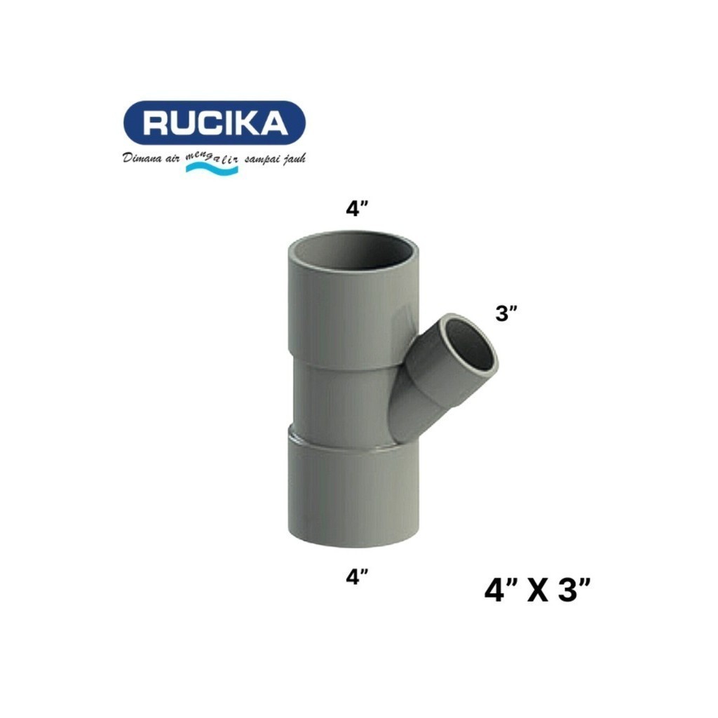 Y Branch AW 4" X 3" inch (RUCIKA)