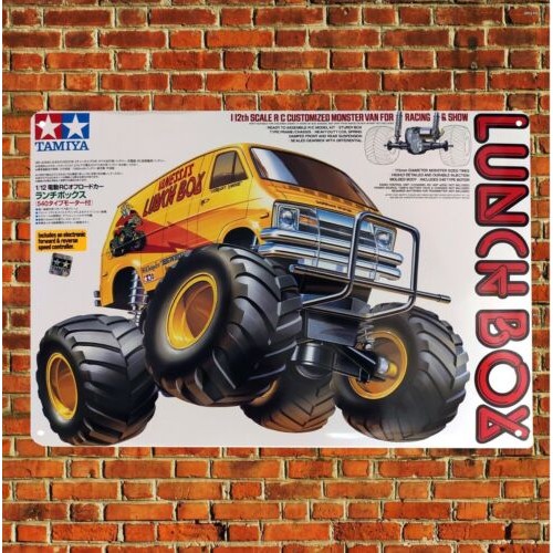 Metal Poster Rc Car Wall Deco Tin Sign Plaque Tamiya Lunchbox Boxart