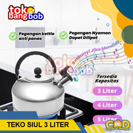 Teko Siul Stainless Steel 3Liter / Teko Siul Teko Bunyi