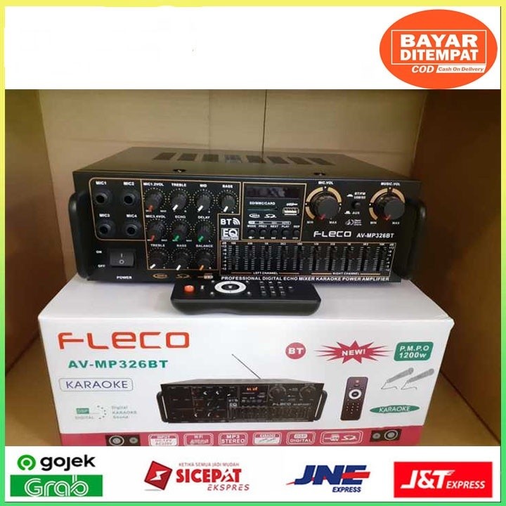 SERBA COD Power Amplifier Fleco BT 326 - Amplifier Bluetooth - Amplifier Besar NEW PROMO