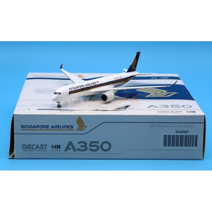 Pesawat Terbang Singapore Airlines A350-900 9V-SMF 10,000th Airbus Aircraft  JC Wings Diecast