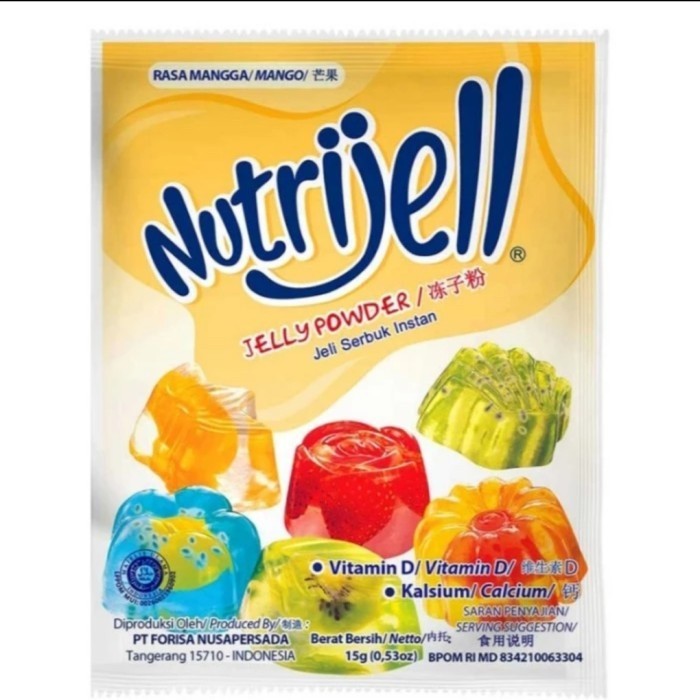 

New Item NUTRIJELL JELLY POWDER GEDONG MANGO SCT 15G