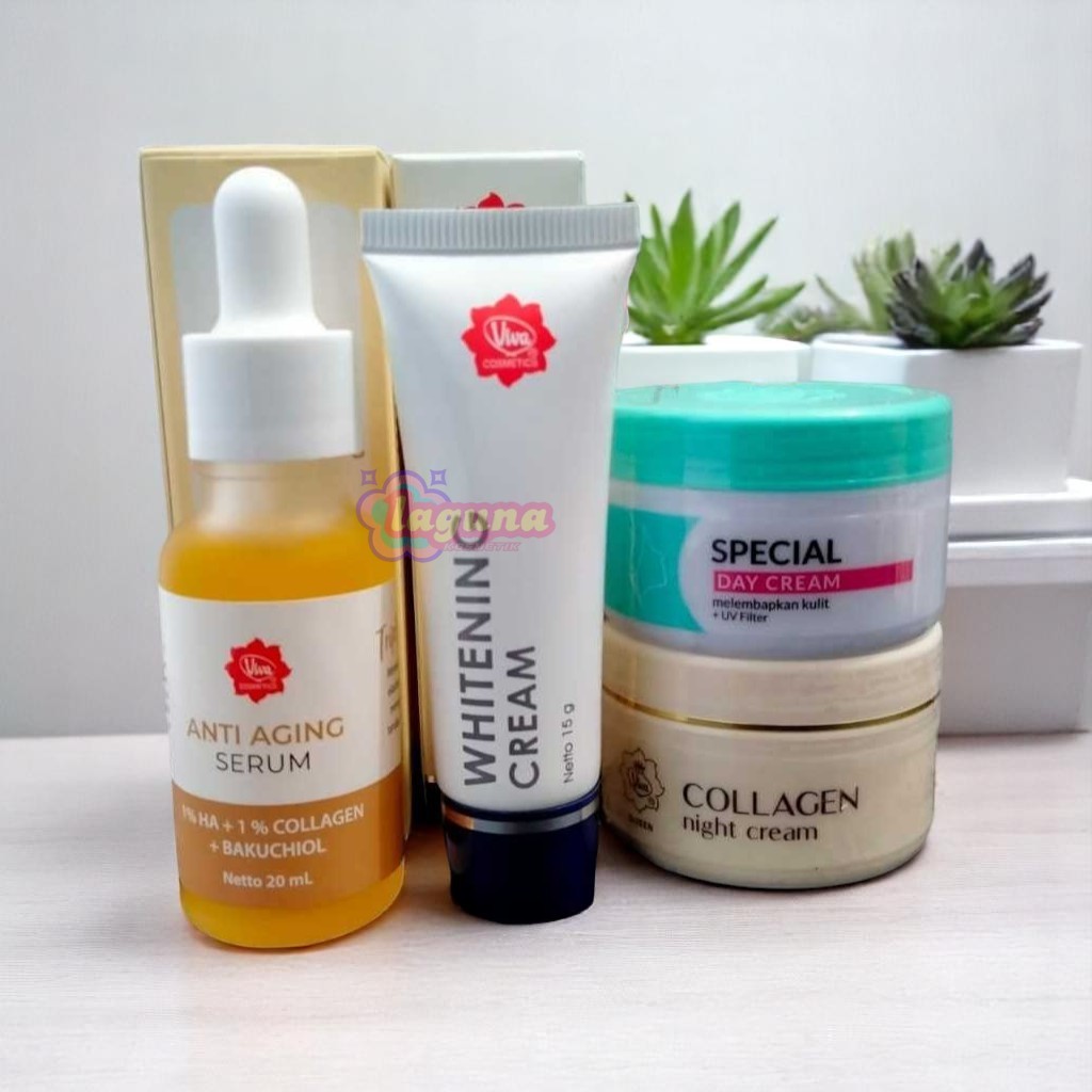 viva skincare anti aging paket 4in1viva serum anti aging BPOM