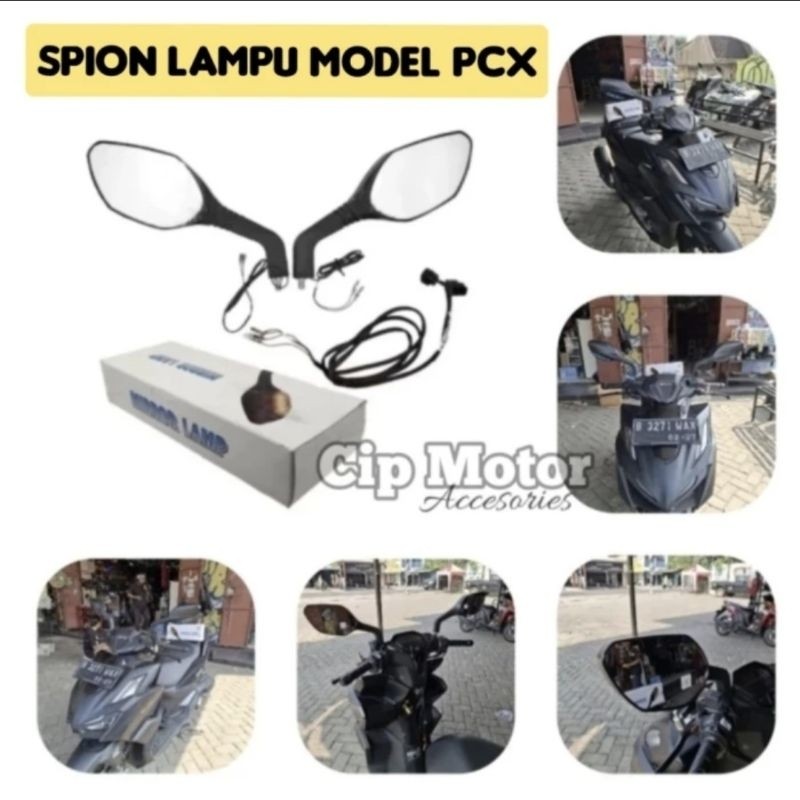 Spion Lampu Spion Sen Honda VARIO BEAT SCOOPY GENIO aksesoris motor