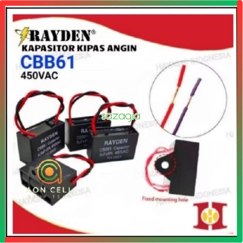 (SG) Kapasitor Kipas Angin CBB61