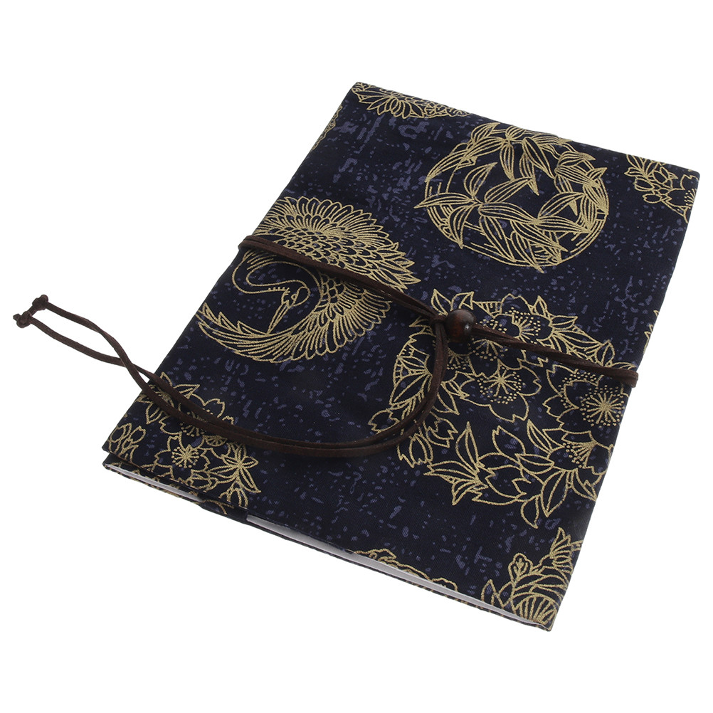 

Cloth Material Book Cover Hardcover Sleeve Notebooks Writing Pads Book Lover Covers Reusable Protection Blue Dyed Patchwork