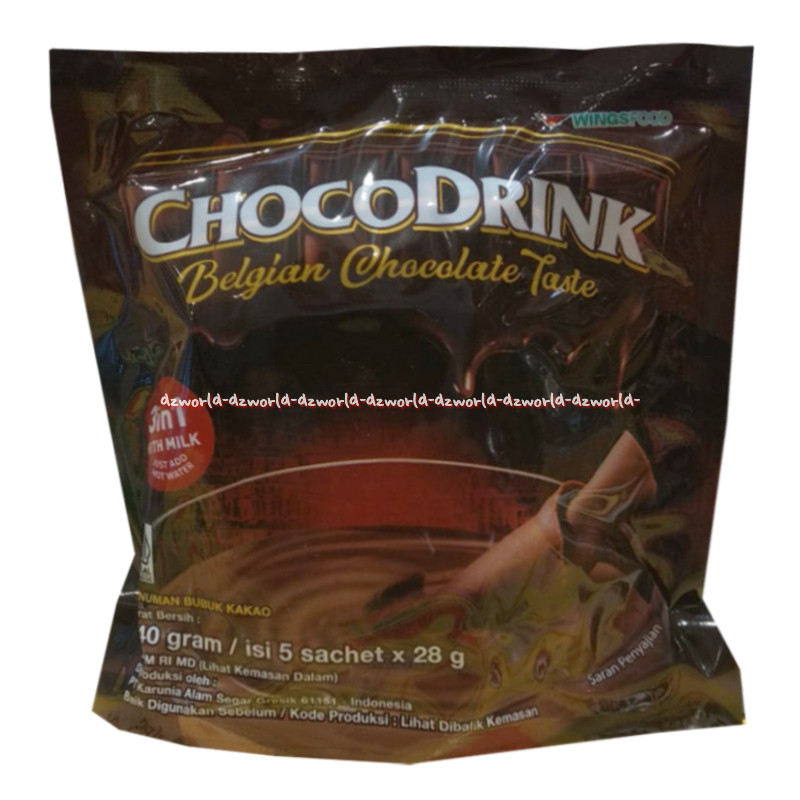 

Chocodrink 5sachet Belgian Chocolate Taste Minuman Rasa Coklat Cokelat Bubuk Cokolatos Chocolate Drink Instan Choco Drink 5pcs