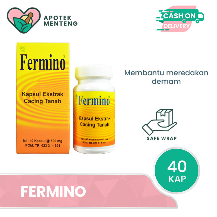 Fermino (Kapsul Ekstrak Cacing Tanah) - 40 Kapsul