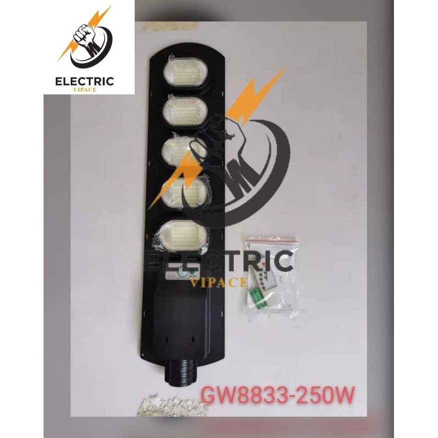 Lampu Jalan LED SOLARCELL 250WATT PJU Tenaga Matahari 250Watt Remote