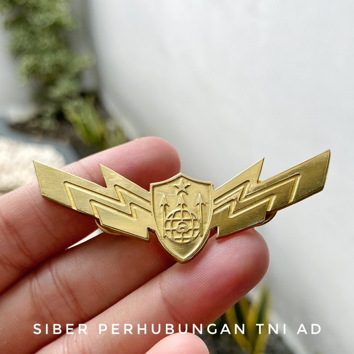 Pin Seragam Kerja~[ High Quality ] Brevet Brivet Wing Siber Perhubungan TNI AD