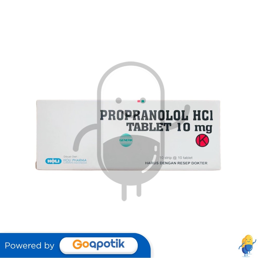 Propranolol Hcl Holi 10 Mg Box 100 Tablet
