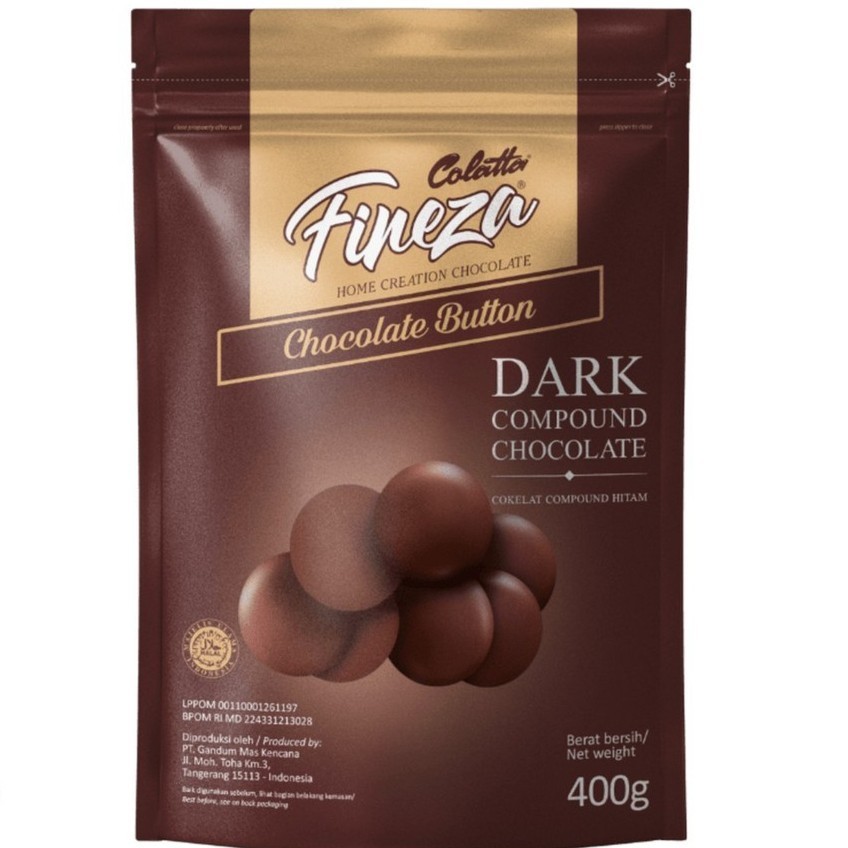 

TERMURAH COLATTA Fineza Button Chocolate / Coklat Coin Fineza Colatta - 400gr