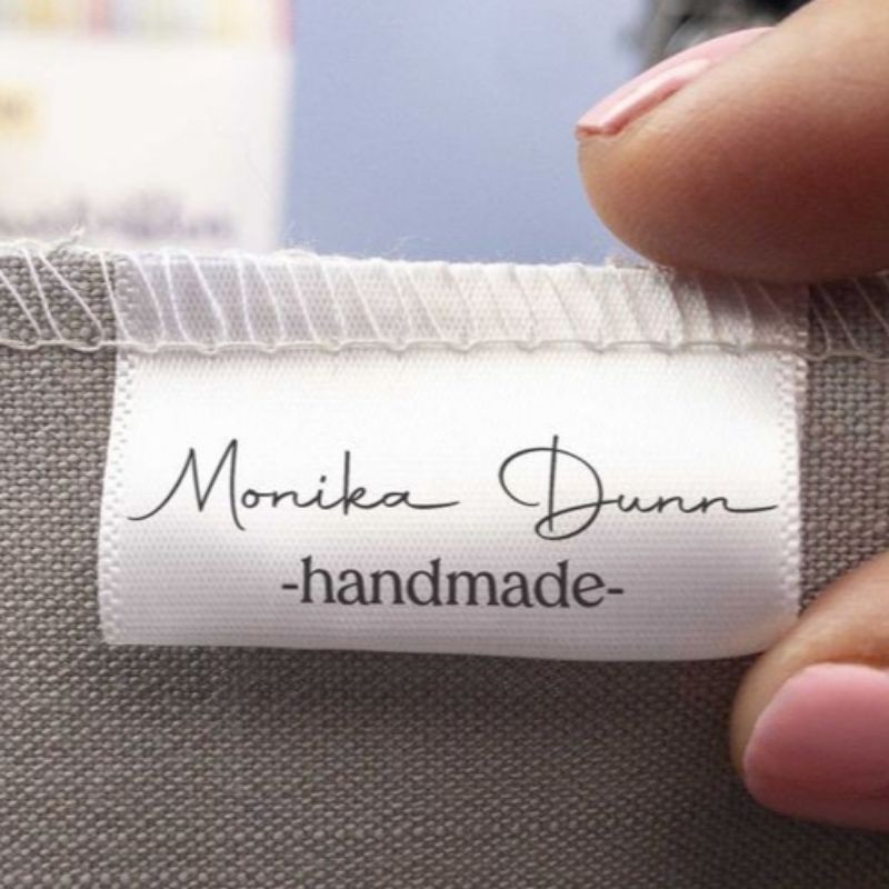 

label satin tebal | label hijab | label baju | | label brand custom | label satin custom design