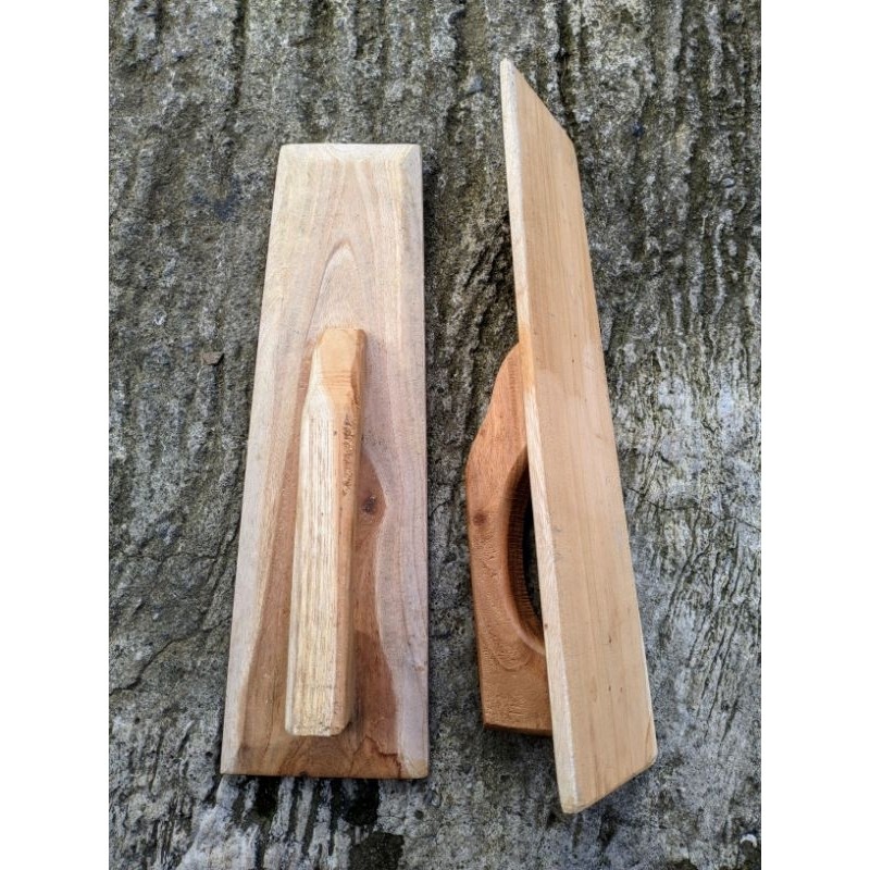 Raskam Kayu Jati Lepan Penghalus Raskam Kayu berkualitas dan kuat panjang 45 cm Kualitas Bagus