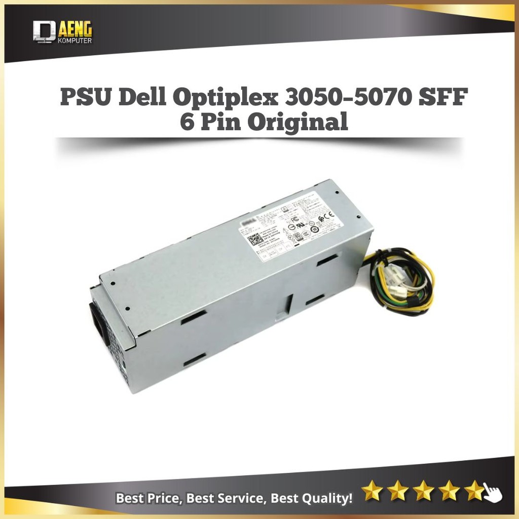PSU Power Suplay Dell Optiplex 3050 3060 3070 5050 SFF 6 Pin Original