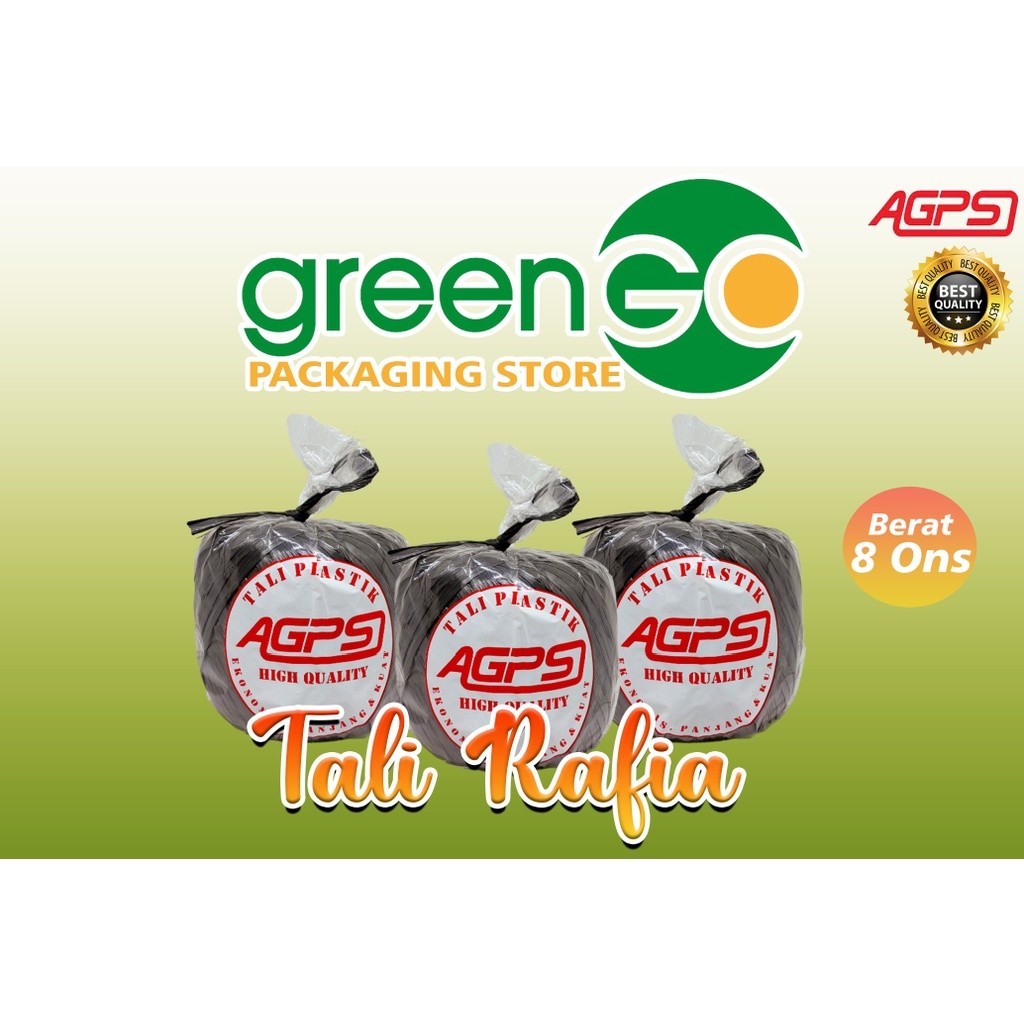 

[MS] TALI RAFIA RAPIA HITAM AGPS 8 ONS TALI RAFIA TALI PLASTIK PACKING PENGIKAT BARANG KARDUS MURAH