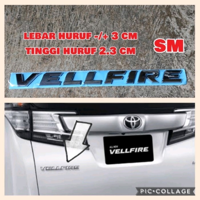 emblem ALPHARD VELLFIRE V6 EXECUTIVE LOUNGE untuk alphard dan vellfire - VELLFIRE