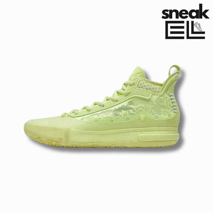 361° x Nikola Jokic Joker 1 High 5 Pale Green Original Sepatu Basket Pria/Basketball Shoes 672521123
