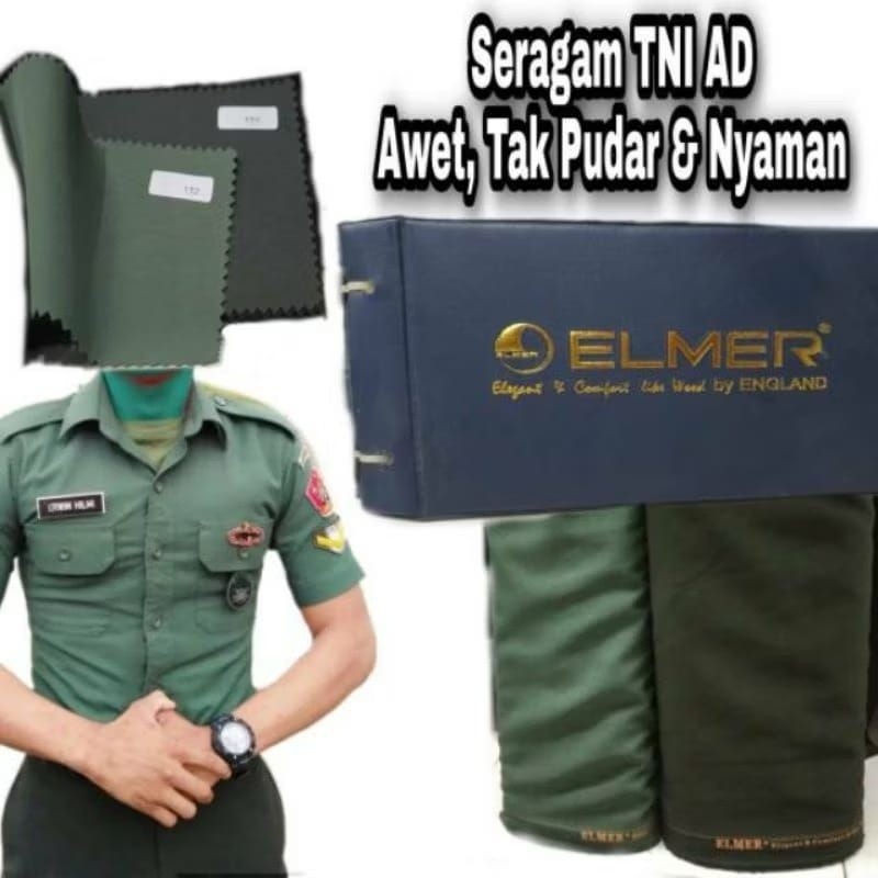 Kain seragam pdh pdl TNI AD terbaru