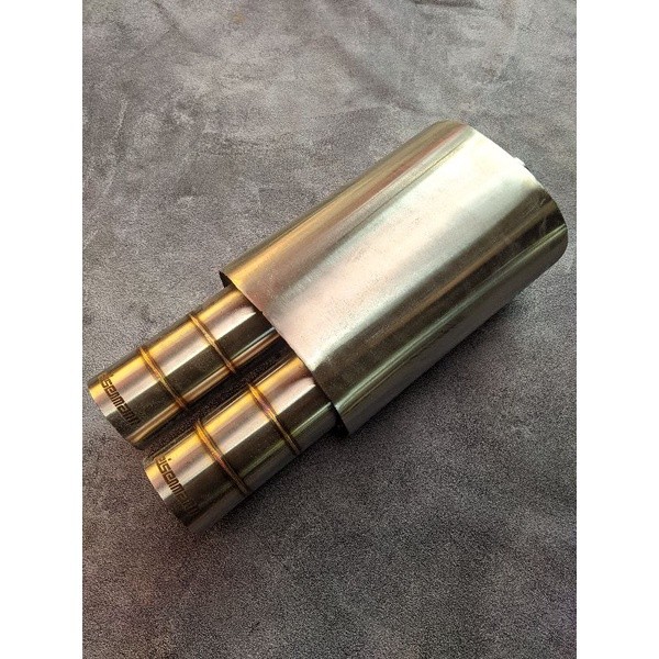 Knalpot Racing mobil Sebring Eisenmann ujung cabang dua suara ngebas/knalpot ngebas ukuran jumbo har