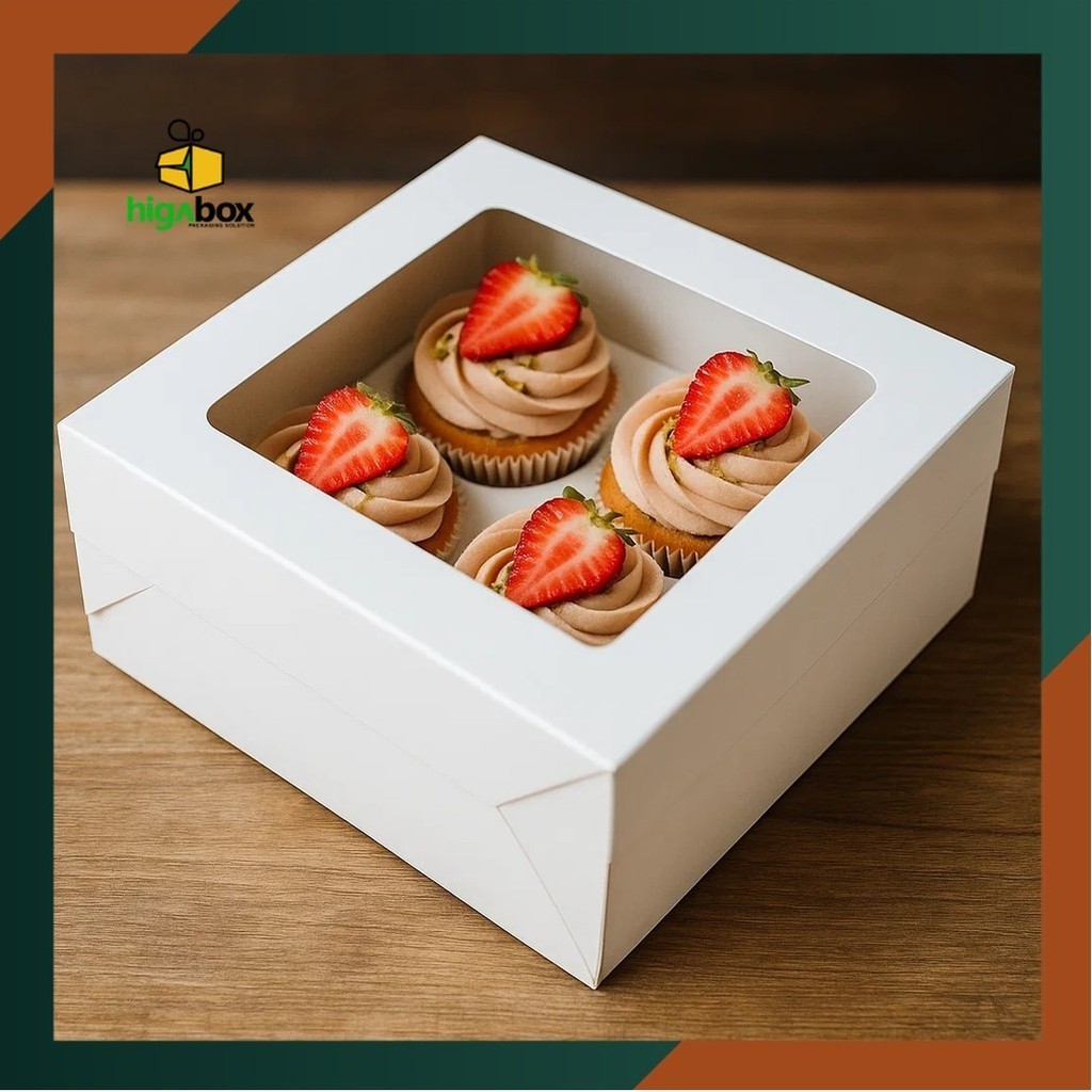 

Box Mika Kue 22 x 22 x 7 Cm / Box Donat / Box Brownis / Box Cake roll Brownies / Kotak Kue | HC16