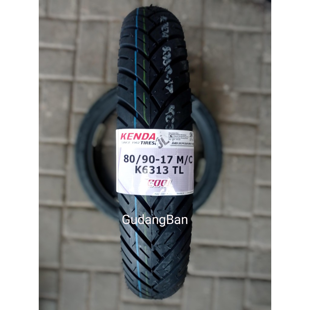 ( K6313 - RING 17 ) KENDA 80 90 17 BAN LUAR KENDA K6313 BEBEK TUBELESS