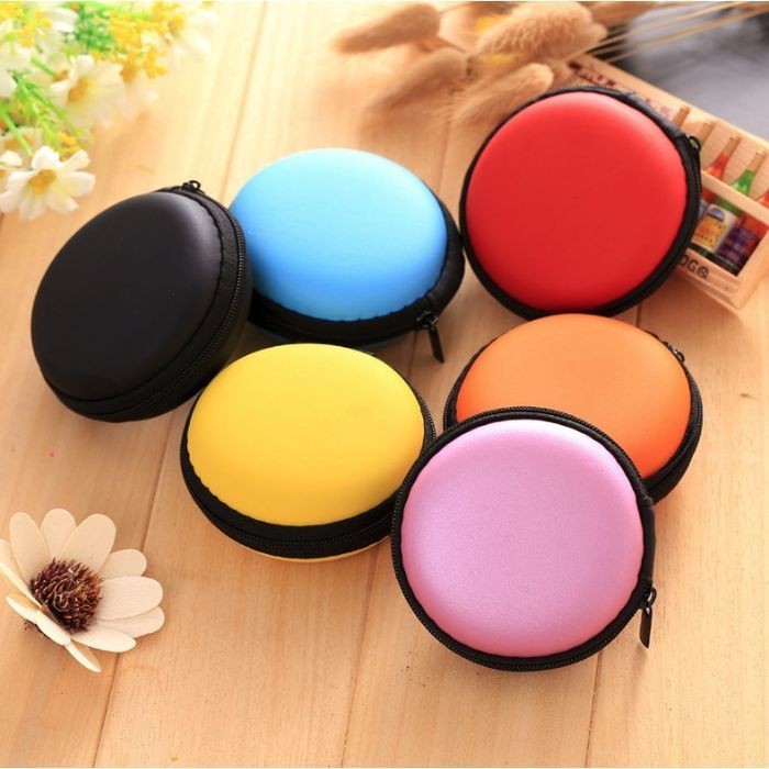 mini bag tas kecil cord organizer travel headset earphone koin cable - KOTAK