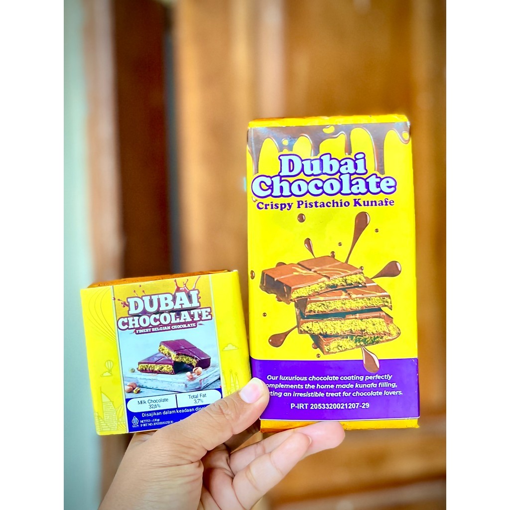 

[ KECIL & BESAR ] COKLAT DUBAI VIRAL READY STOK coklat dubai viral kunafa asli murah Cokelat Manis Chocolate Pistachio