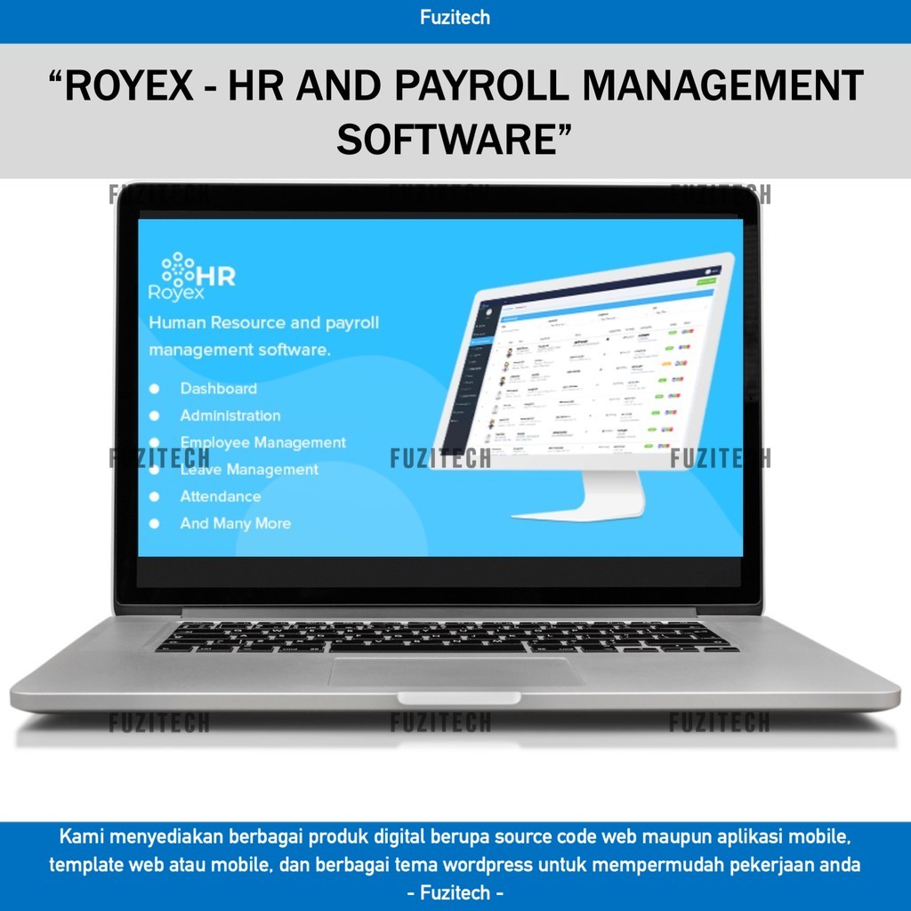 SOURCE CODE APLIKASI WEB ROYEX - HR AND PAYROLL MANAGEMENT SOFTWARE D202 FUZITECH