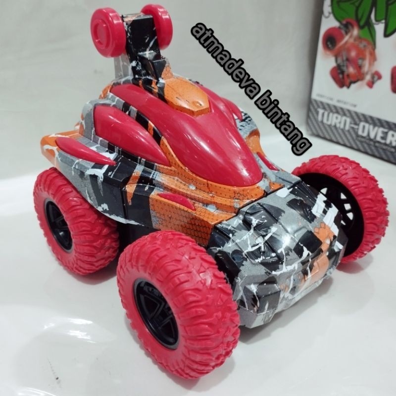 prabuaranSHOP(Free Batre Remot)Mainan RC Mobil Gila Stunt Cars Mobil Gila Batre Cash Li-ion Rotation
