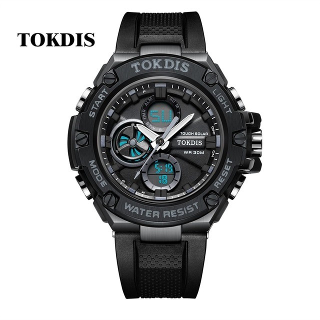 Jam Tangan Jam Tangan Tokdis T-2566 Rubber Original Double Time