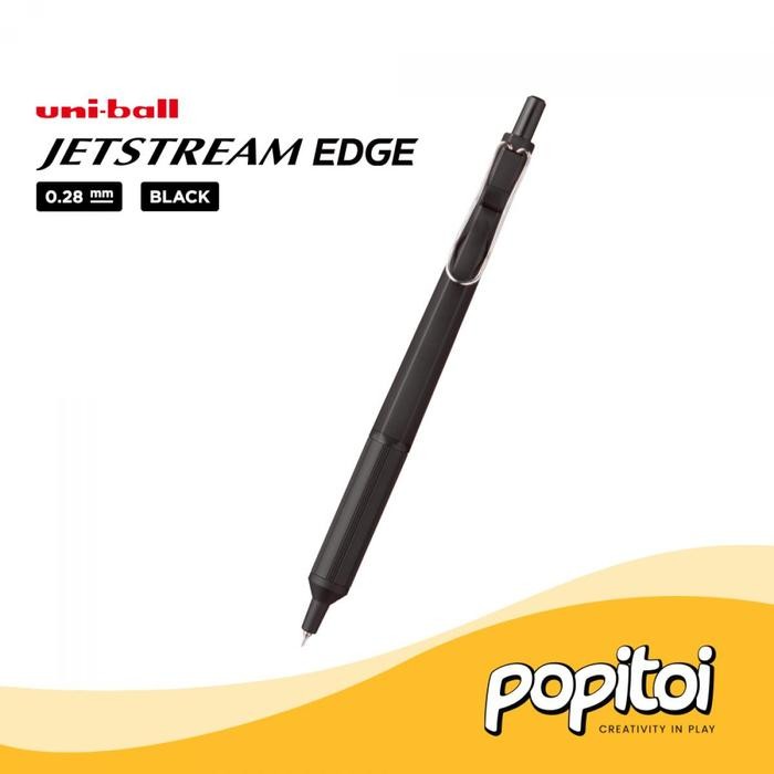 

New Uni Ball Jetstream EDGE SXN-1003-28 Ballpoint Pen 0.28 mm Uniball - BLACK Best Seller