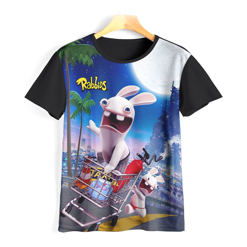 Kaos Rabbids Keren dan Adem | Kaos Kartun Raving Rabbids Anak | 055KD068 Rabbids