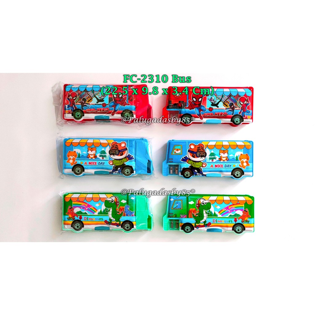

(1 Biji) Kotak Pensil Magnet Bus 22.5 x 9.8 x 3.4 Cm / Kotak Pensil Magnet GXIMP FC-2310 Bus