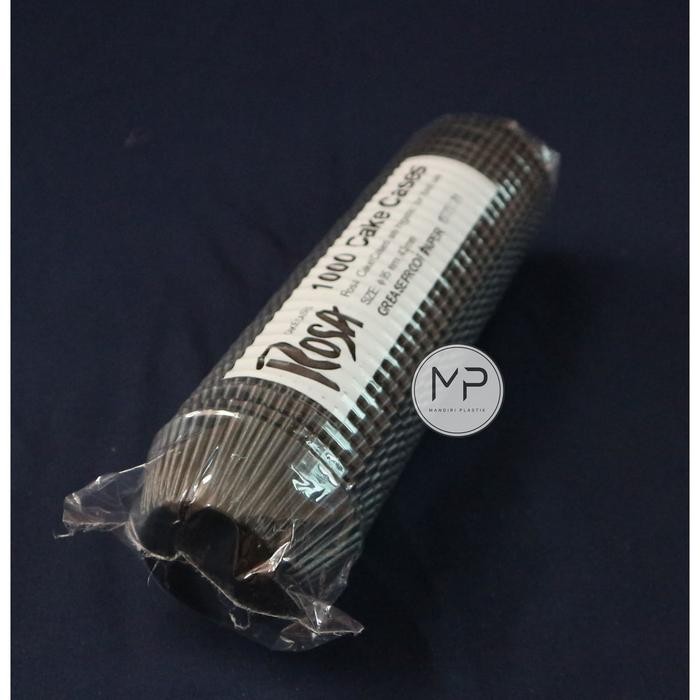 Cup kue kertas coklat 95mm (berlapis minyak) 1000lbr     Terlaris