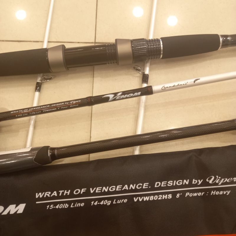 Joran Viper Venom Wrath 602M, 702MH, 802H Spinning joran pancing | joran spinning | joran jigging | 