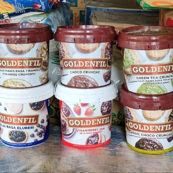 

PROMO!Goldenfil 1kg Selai Spread Crunchy All Variant - StrawberryREADY