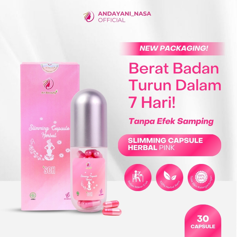 Slimming Capsule Herbal Pelangsing Ampuh SCH Pink
