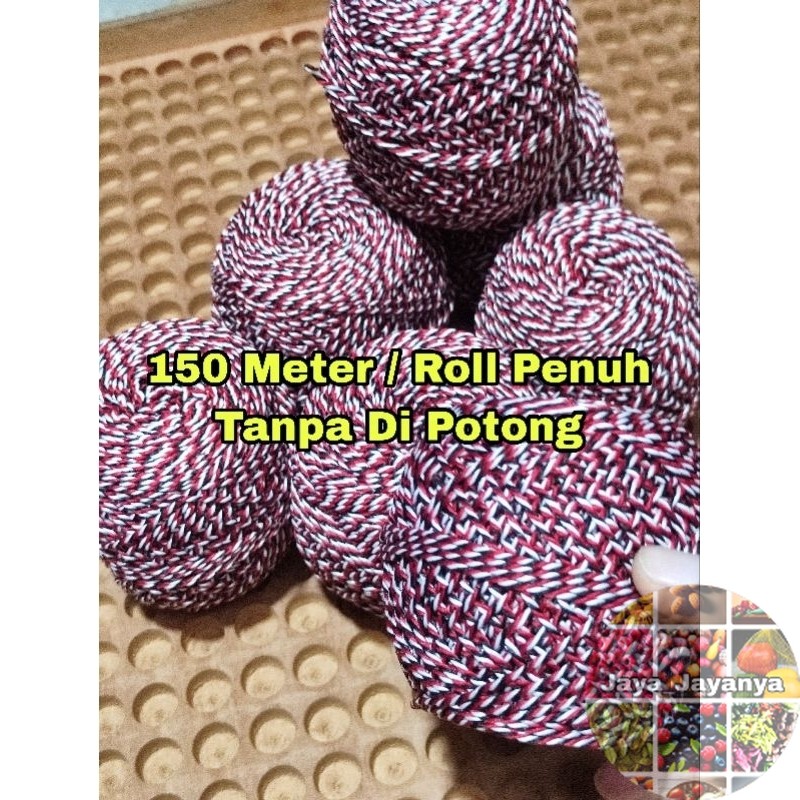

TALI GELANG TRIDATU BALI 150 METER TALI 3 WARNA BENANG LILIT 1 ROLL FULL ROLL BESAR BENANG 2MM Jaya_Jayanya