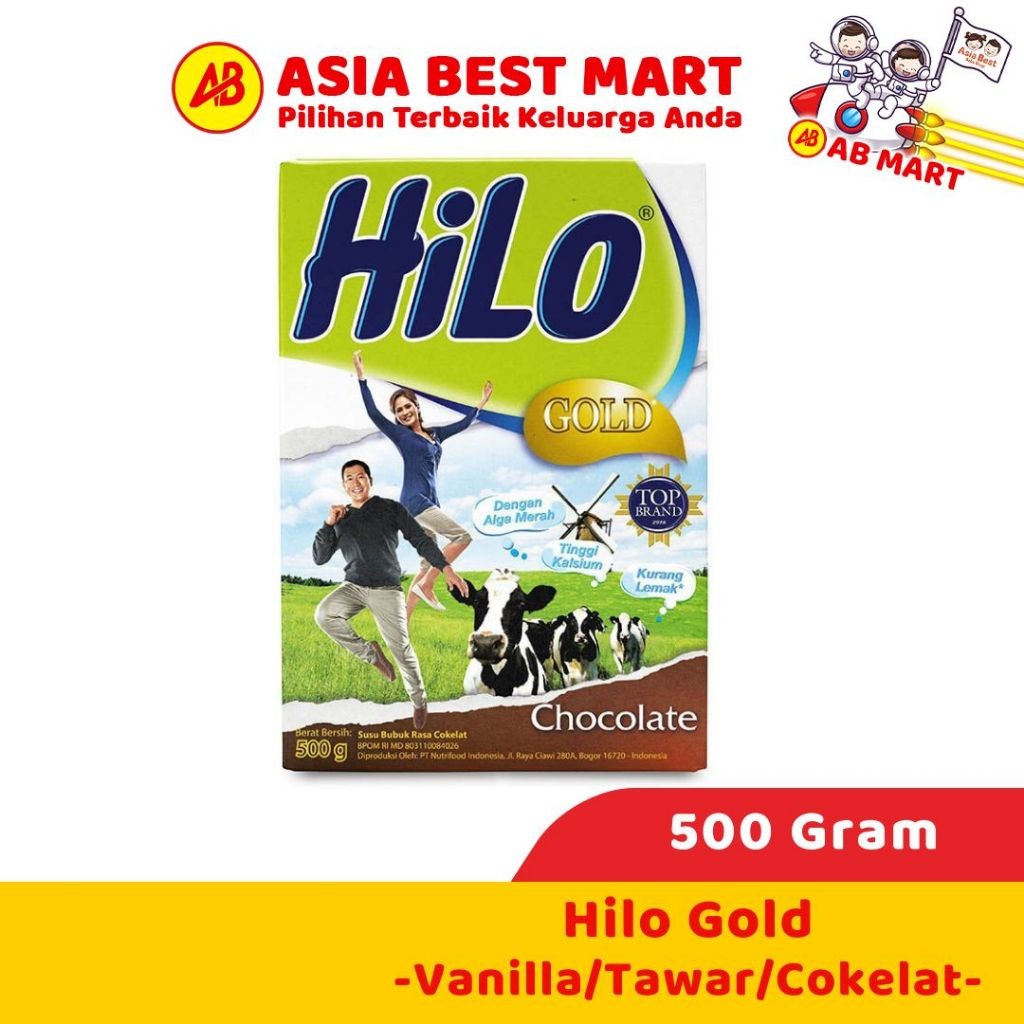 

Hilo Gold Cholate Vanilla Tawar 500 Gr Susu Tinggi Kalsium Rendah Lemak